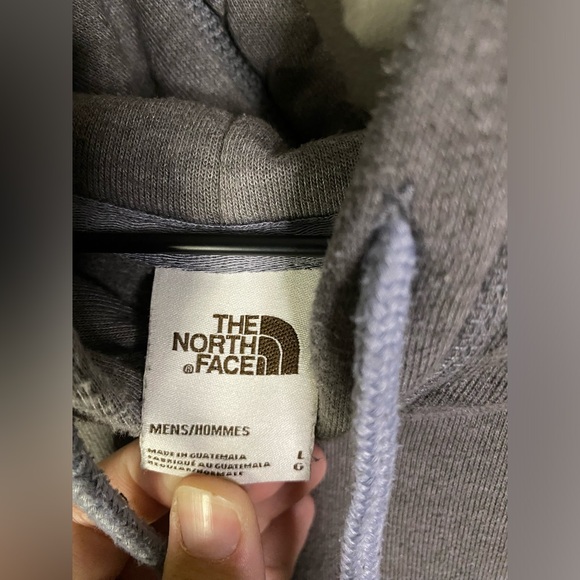 The North Face Heritage Patch Hoodie Sweatshirt LARGE Gray - Picture 5 of 7